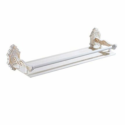 N/A Towel Rack- Clean Lines & Premium Quality Stainless Steel Towel Shelf with Hanging Bar Finished Wall Mounted Contemporary Design Bathroom or