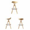 DINGZZ Nordic light luxury bar chair simple net red bar stool front desk cafe restaurant leisure back high stool (Color : 3-pack)