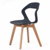 dining chair Kitchen Dining Room Furniture Chairs Dining Chairs Modern Simple PP Plastic Back Chair Beech Legs Leisure Chair Kitchen Living Room