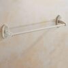 Bathroom Single Towel Bar,Bath Shower Towel Holder Shower Wall-Mounted Towel Bar Baking White Towel Rack Tower Hanger