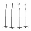 Black Universal Surround Sound Speaker Stands fit Sony, Samsung, LG, Panasonic Systems