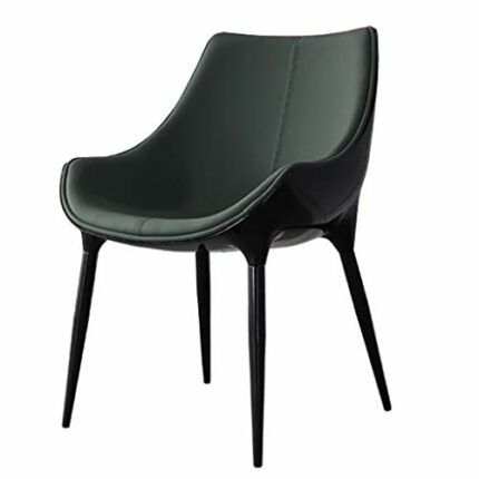 dining chair Kitchen Dining Room Furniture Chairs Dining Chairs Water Proof Leather Side Chair With Black Steel Legs Kitchen Living Room Lounge C