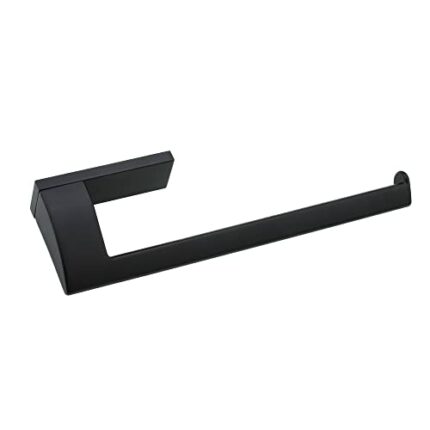 DIRITIMETA Matte Black Towel Ring, Zinc Wall Mounted Towel Rack for Bathroom, Bathroom Hand Towel Holder, Bathroom Accessories Without Anchors (A