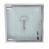Zeller 13890 Key Cabinet 30 x 6 x 30 cm Glass and Stainless Steel