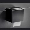 VERDDE Perforated Free Towel Rack Space Aluminum Toilet Bathroom Shelf Nordic Black Bath Towel Set