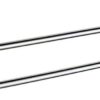 Bathroom Bathroom Shelf Double Bar Towel Rack Storage Rack Kitchen Cloths Hanger Tower -Resistant Shower Holder - Silver Tower Hanger/50Cm