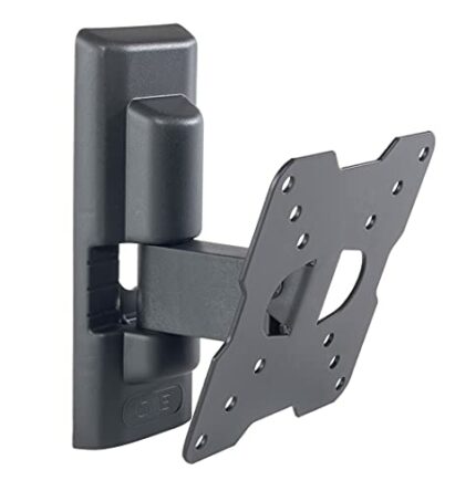 Meliconi CME ETR 100 TV support, Tiltable, for TVs up to max 25 '', Vesa 50 - 75 - 100 mm, Black