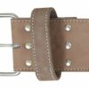 Damn-Fit® Powerlifting Belt for Weight Lifting - 4” Wide 10mm Thick Single Prong - Original Cowhide Nubuk Leather, Crossfit Bodybuilding Deadlift