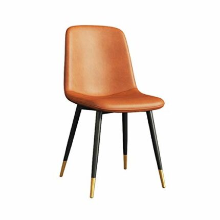 dining chair Kitchen Dining Room Furniture Chairs Faux Matte Suede Leather Dining Chairs with Backrest Soft Cushion And Sturdy Metal Legs For Off