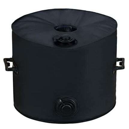 RELEDESA 1000D Round Umbrella Base Weight Bag, Up to 100 lbs Water, Parasol Base Weights Bag with 2 Handles, Suitable for 3.15" Diameter of Outdo