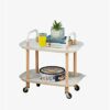 DINGZZ Home Three-layer Removable Dining Trolley Home Kitchen Storage Shelf Multi-function Utility Metal Cart (Color : Argento, Size : 1pcs)