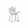 CHEWO Bath Stools,Adjustable Height Portable Shower Stool Bathroom Seat with Back Bath Disability Aid