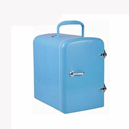 SDFGH Mini Fridge with Cooler and Warmer, Small 4 Liter Large Capacity Portable Compact Personal Fridge Makeup Skincare Fridge