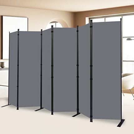 Room Divider and Folding Privacy Screens 6 Panel, Wide Room Divider Wall Screen for Room Separtition, Portable Partition Room Dividers Fabric Pan