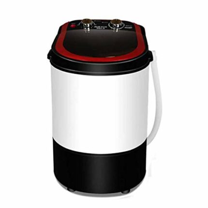 CHUNYU Rose Red Washing Machine，Electric Compact Laundry Machines Portable Durable Design Washer Energy Saving, Rotary Controller
