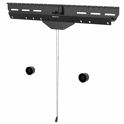 Mount-It! No Stud TV Wall Mount by - Low-Profile Tilting Hanger Mount for No-Damage No Drill Dry Wall Installation | 110 Lbs Weight Capacity, Up