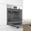 Bosch Serie 4 BFL523MS0B Built In Microwave - Stainless Steel & Bosch Serie 2 HHF113BR0B Stainless Steel Single Electric Oven with A Energy Effic