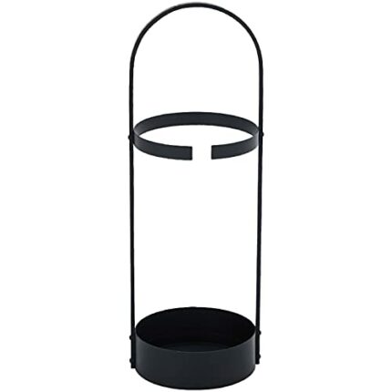 SEYFI Umbrella Stands,Modern Umbrella Stand, round Metal Free Standing Umbrella Holder with Drip Tray and Hook, for Home, Offices, Entryway, Fron