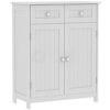 Bath Vida Priano 2 Drawer 2 Door Bathroom Cabinet Storage Cupboard Floor Standing Unit, White