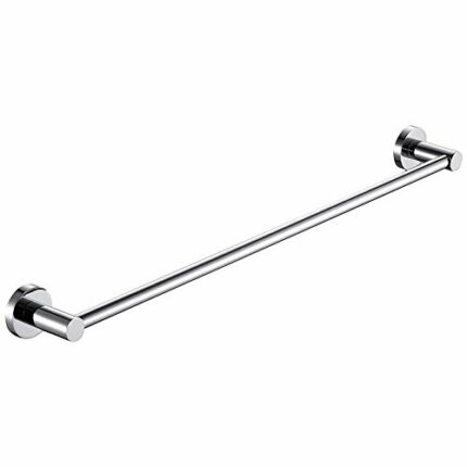 Towel Rack 20 inch Towel Rails Wall Mounted Chrome Single Towel Bar Stainless Steel Towel Bar Screws Mounting Kitchen or Bedroom