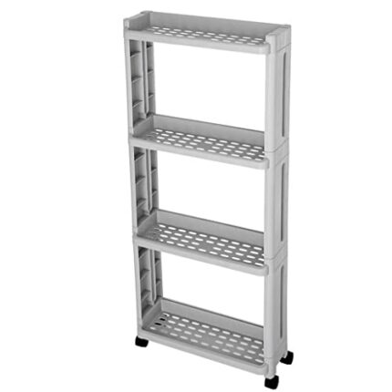 QUANJJ Kitchen Shelf Organizer Wheels Trolley Bathroom Gap Storage Rack Sundries Storage Rack Pulley Living Room (Color : A, Size : 1pcs)