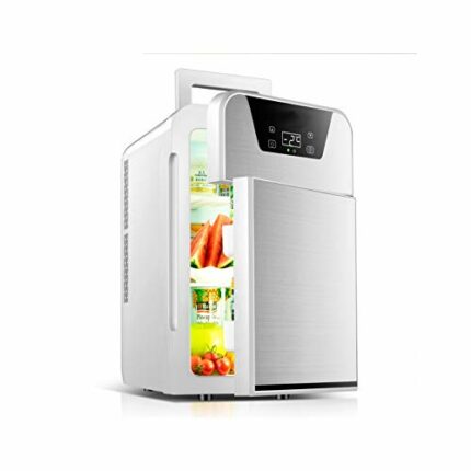 SDFGH Mini Refrigerator Small 12V Car Refrigerator 220V Double Door Car Home Dual-use Thermoelectric Mini Refrigerator Cooler