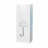 WALNUTA Metal Umbrella Stand Rack, for Canes Walking Sticks, Square Free Standing Umbrella Holder, with Hooks (Color : Svart)