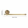 Wall Mounted Brass Single Pole Bar Towel Rail with Antique Design, Mounting Accessories Included, 11.42 x 2.95 inches