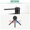 Black Bathroom Taps Countertop Basin Tall Faucet Washroom Sink High Rise Single Lever Mixer tap SHANFO MB01E-T