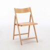 WALNUT Wood Color Solid Wood Folding Chairs Wedding Patio Garden Furniture Compact Space Saving Portable