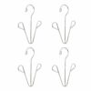 Cabilock 4pcs Steel Clo with Hooks Hanger Dry Shoe Rack Hangers Metal Slippers for Shelf Home Organizer Hook Space Boot Racks Display Drying Hous