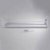 Towel Rack Aluminum Towel Rail Double pole Towel Holder Wall Mounted Bathroom Kitchen Accessories White paint surface Screws Mounting