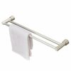 Towel Rack Aluminum Towel Holder Double Pole Towel Rail Wall Mounted Bathroom Kitchen Accessories Modern Brushed Finish Drilling Installation