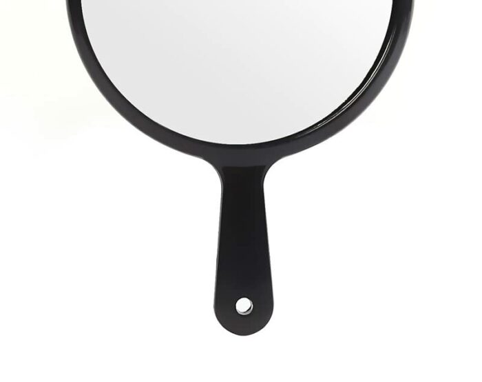 lasenersm 3 Pieces Small Hand Mirror with Handle Portable Makeup Mirror Round Cosmetic Mirror Travel Makeup Mirror Cute Hand Mirror Handheld Mirr
