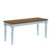 DINGZZ 6 Piece Wooden Kitchen Dining Table Set With 1 Bench And 4 Upholstered Chairs, Light Green