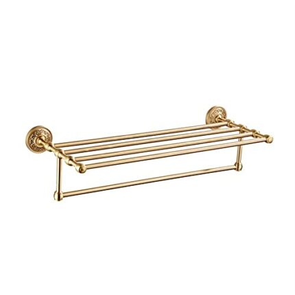 HIGOH Towel Racks,Bathroom Towel Rack Wall Mounted Towel Holder,Bathroom Accessories Towel Shelf,Brushed Towel Rack,Towel Holder,Bathroom Hardwar
