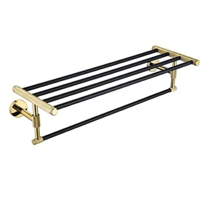 HIGOH Towel Racks,Bathroom Towel Rack Wall Mounted Towel Holder,Bathroom Accessories Hardware,Wall Mount Towel Rack Shelf Bar,Stainless Steel Wal