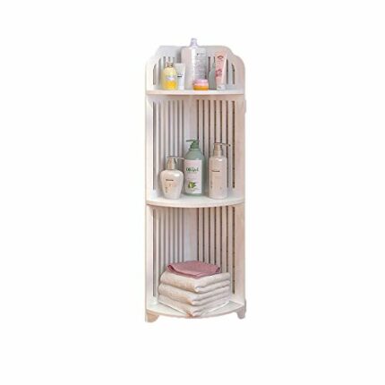 DINGZZ Mobile Waterproof Washbasin Cabinet Shelf Corner Bathroom Cabinet Floor-standing Bathroom Furniture