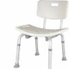 Bath Stools,Shower Stool Bath Chair Bathroom Seat - Lightweight Aluminum - Portable - with Backrest - Height Adjustable for The Elderly with Disa