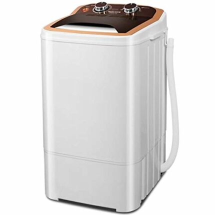 CHUNYU Mini Washing Machine, Portable Washer for Compact Laundry, Small Semi-Automatic Compact Washing Machine for Apartments, Dorms, College Roo