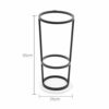 WALNUTA Home Office Entryway Metal Umbrella Holder, Great for the Front Door,Entryway, Black (Color : D)