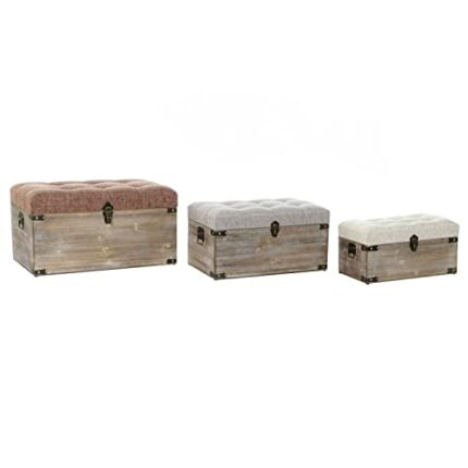 DKD Home Decor Trunk Set, Standard