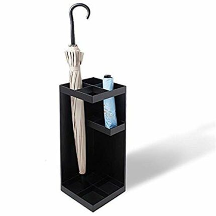 Umbrella Stands Umbrella Stand Home Office Decorative Drip Tray Metal Modern Design Black Storage Bucket Walking Stick Storage Bin Stand