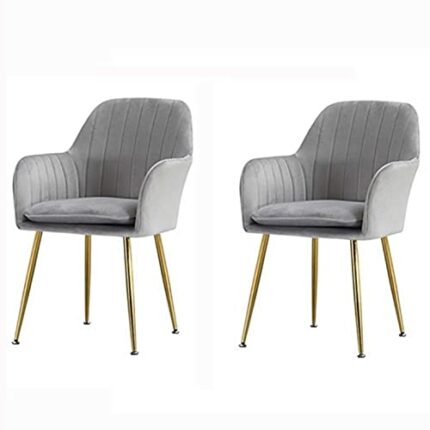 dining chair Kitchen Dining Room Furniture Chairs Dining Chair Set Of 2 Metal Legs Living Room Chairs Modern Velvet Kitchen Room Chair Upholstere