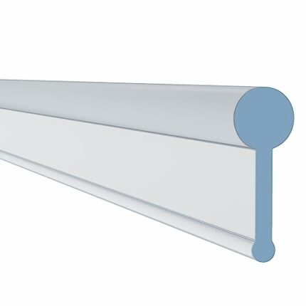 HNNHOME Transparent Folding Glass Bath Shower Screen Door Seal Strip 1 Meter