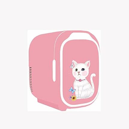 SDFGH Mini Fridge 6 Liter Portable Cosmetic Refrigerator Powered Thermoelectric System Cooler and Warmer