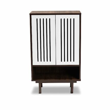 ZCMEB Foyer Corridor Shoe Cabinet Multi-layer Shoe Cabinet Storage Cabinet Finished Wooden Two-door Shoe Cabinet