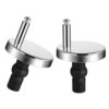 ASTER 1 Pair Universal Toilet Seat Fixing Hinges Screw, Replacement Toilet Seat Top Fix Hinges Blind Hole Fixings Nuts Screws for Top Universal T