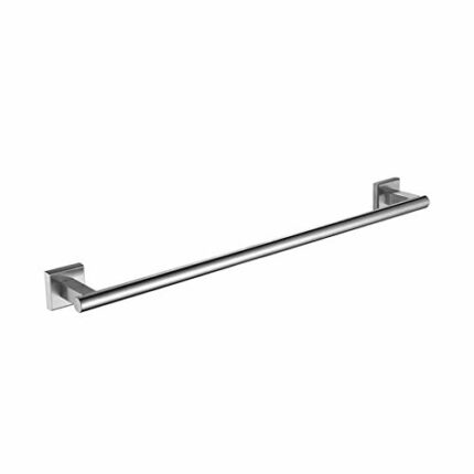 DINGZZ Bathroom Towel Bar Rack, Stainless Steel Wall Mounted Bath Single Towel Hanger, Matte Finish