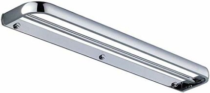 KNOXC Towel Racks, Towel Bar Double Towel Bar Wall Mounted Towel Rail Chrome Polished Finish for Bathroom or Kitchen Towel Rack